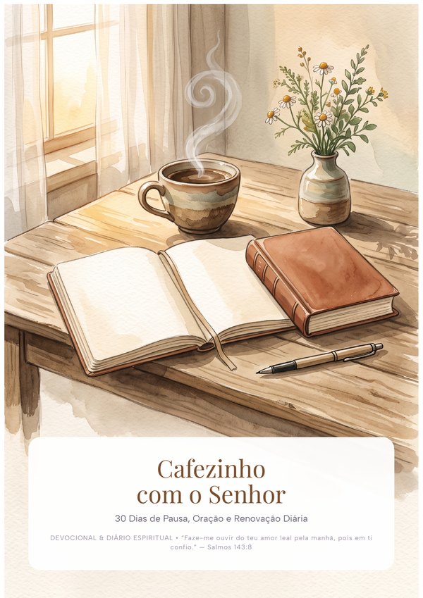 Cafezinho com o Senhor: Devocional de 30 Dias com Diário e Oração