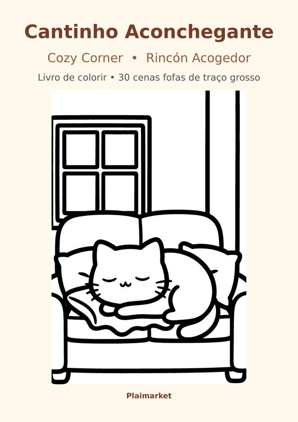 Cozy Corner Coloring Book – 30 Cute Scenes