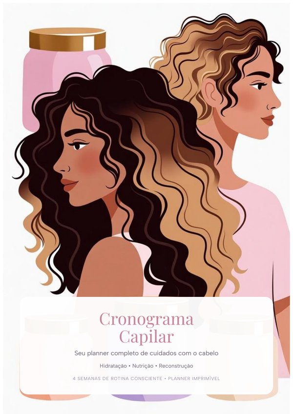 Cronograma Capilar – Planner de Cuidado del Cabello