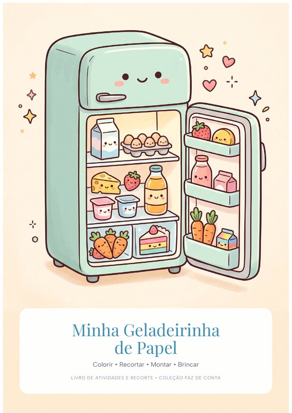 My Paper Fridge: Color, Cut, Build and Play