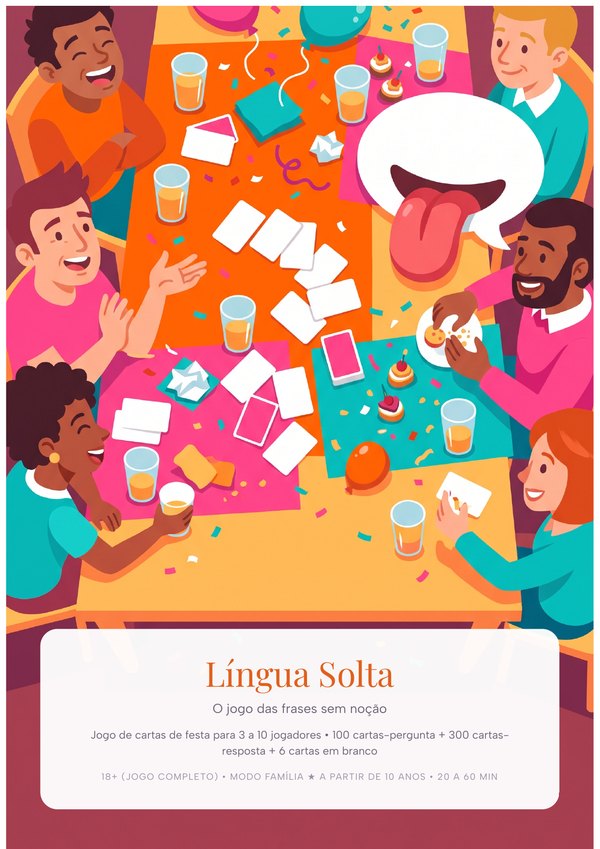 Língua Solta: O Jogo de Cartas das Frases Sem Noção para Imprimir