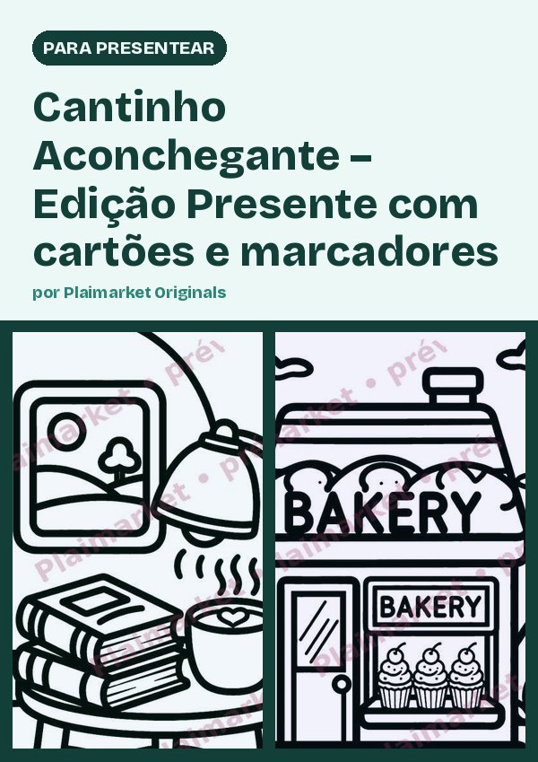 Cantinho Aconchegante – Edição Presente com cartões e marcadores