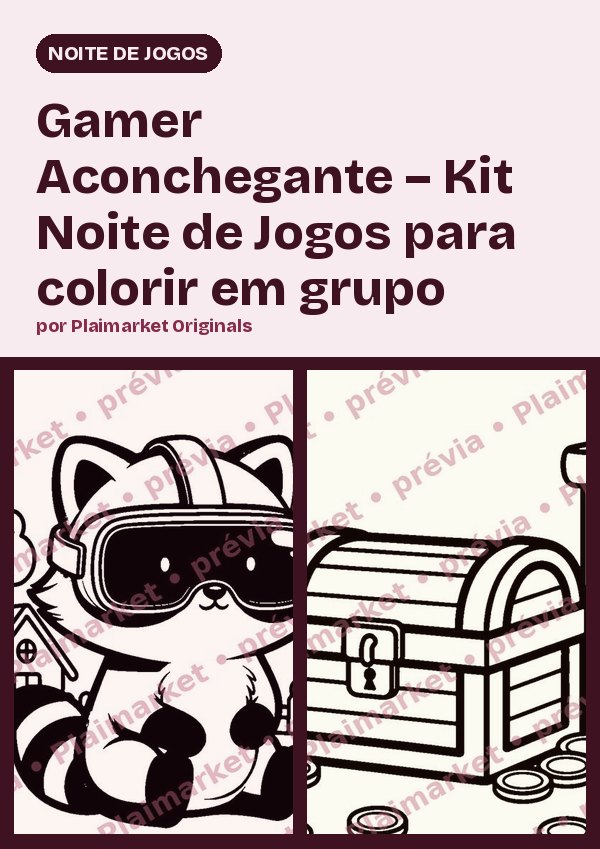 Cozy Gamer – Game Night Kit to Color Together