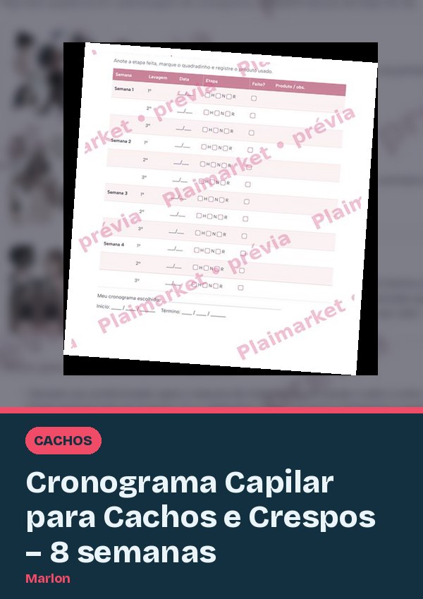 Cronograma Capilar para Rizos – 8 semanas