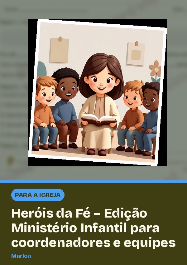 Heróis da Fé – Edição Ministério Infantil para coordenadores e equipes