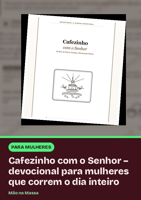 Cafecito con el Señor – devocional para mujeres con el día lleno