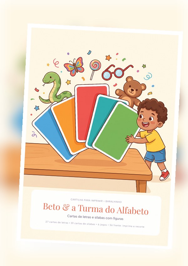 Beto & the Alphabet Gang – 108 printable cut-out cards (Ages 4+)