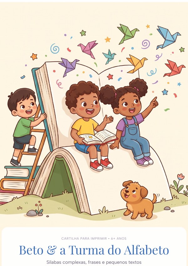 Ages 6+ | Beto & the Alphabet Gang – Primer 6+ – printable PDF for home