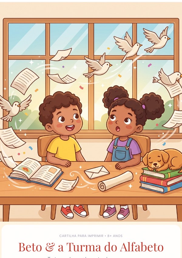 Ages 8+ | Beto & the Alphabet Gang – Primer 8+ – printable PDF for home